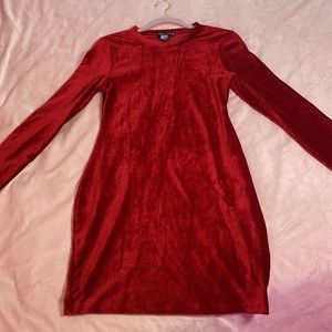 Brand new ribbed red dress